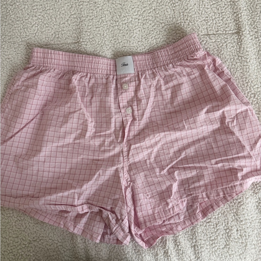 Aritzia TNA Dally Poplin Boxer Short